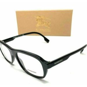 Burberry Men's Black Square Eyeglasses!
